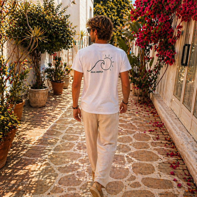 Camiseta ola Aguamarga