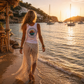 Camiseta tirantes waves palm