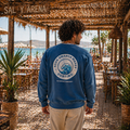 Sudadera azul waves