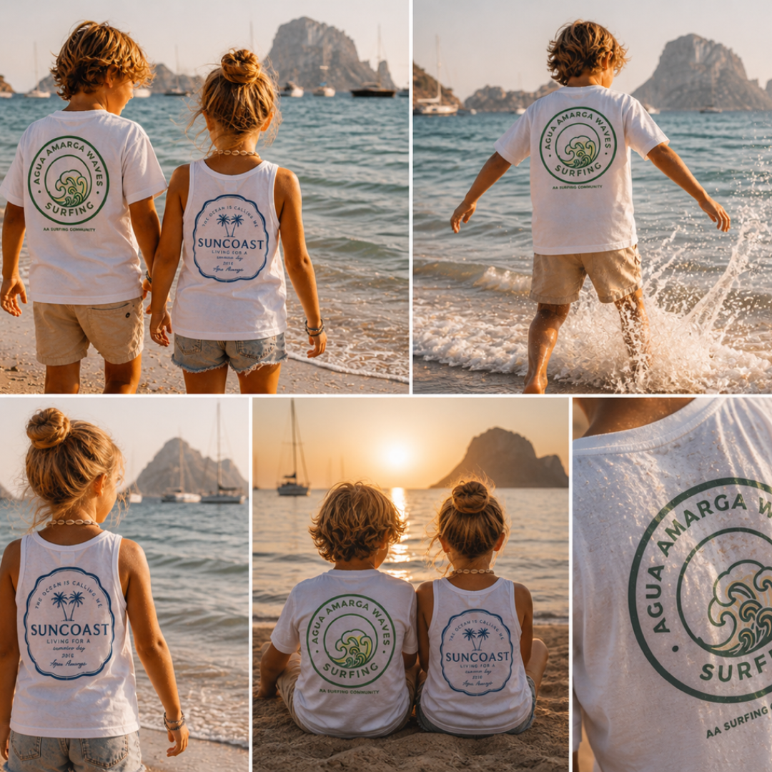 Camisetas family waves