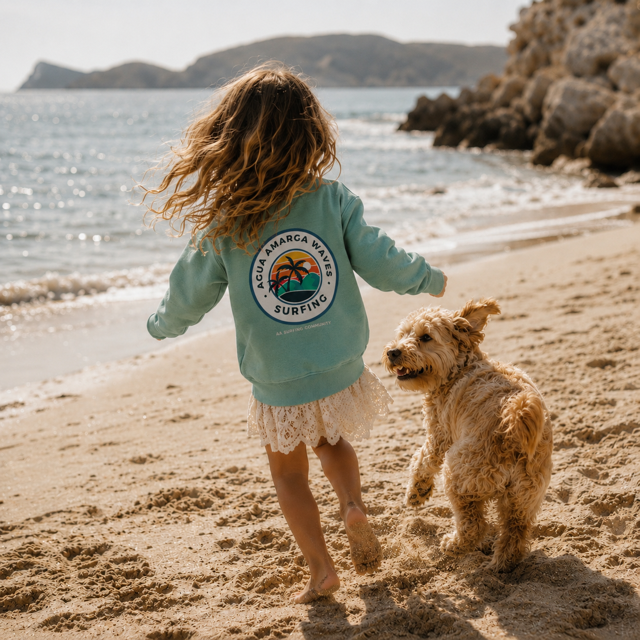 Sudadera Kids waves palmeras