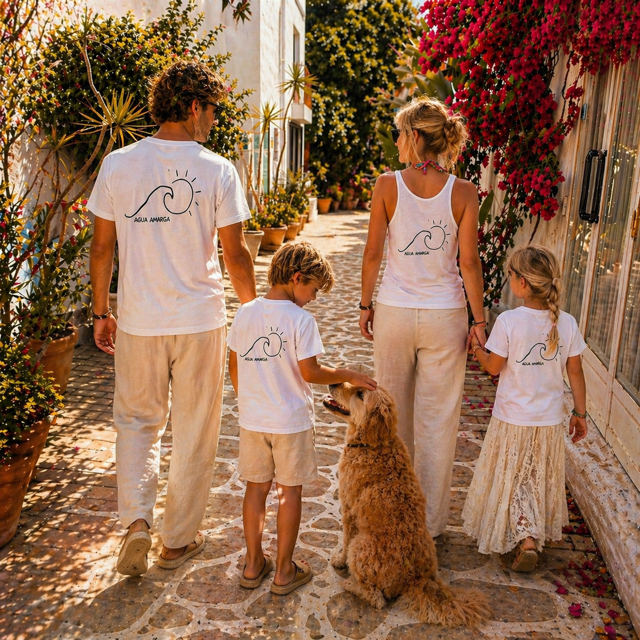 Camiseta ola Aguaamarga kids
