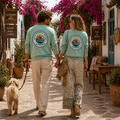 Sudadera Waves palm verde