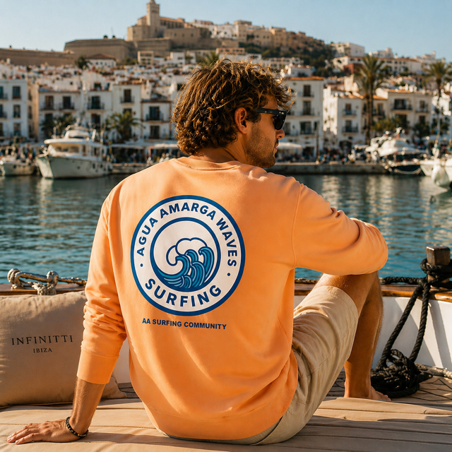 Sudadera Melocotón waves